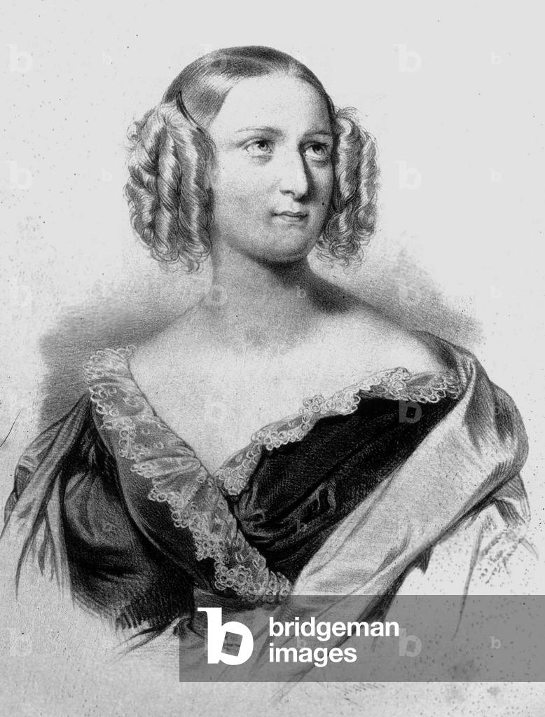 Delphine Gay de Girardin (1804-1855) French woman of letters and wife of Emile de Girardin, engraving