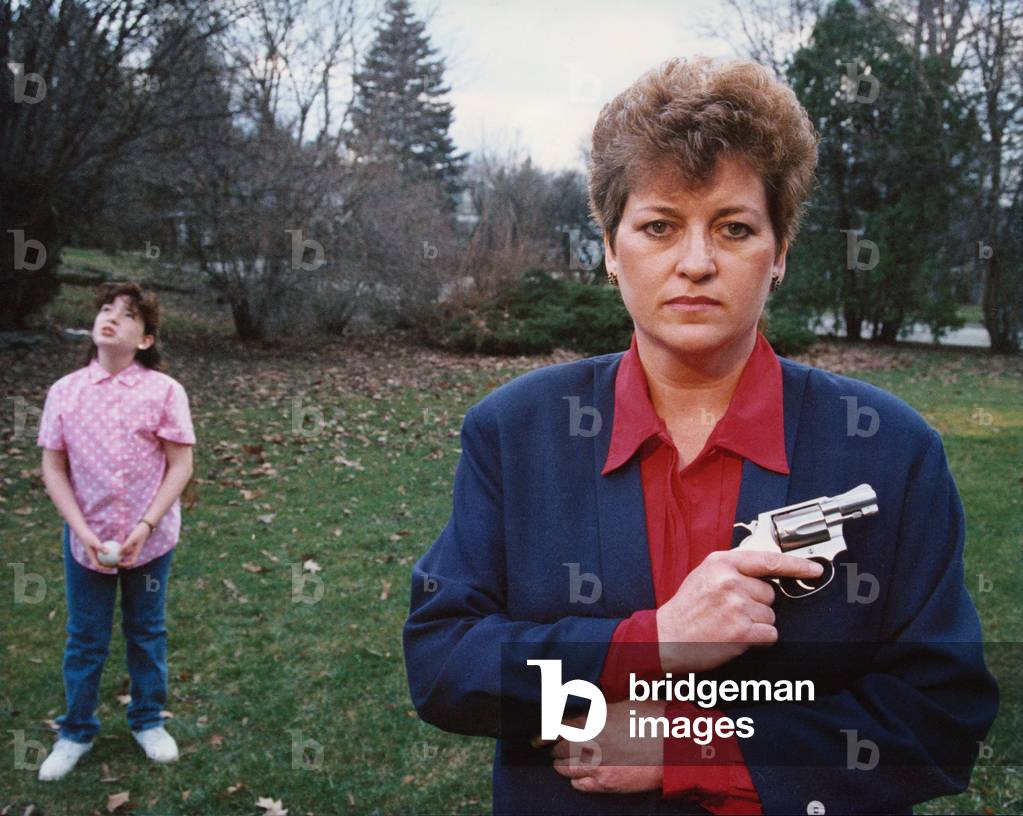 Betty Mahmoody with daughter Mahtob (10) here May 3, 1990