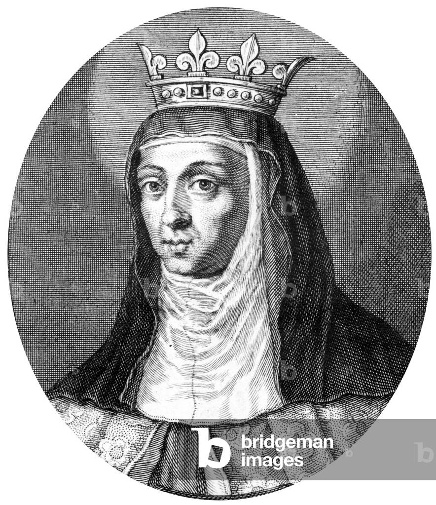 Joan of France (1464-1505) daughter of French King  LouisX wife of French King  Louis XII in 1473-1476 , after the annulment of their Wedding her name was duchess of Berry, engraving