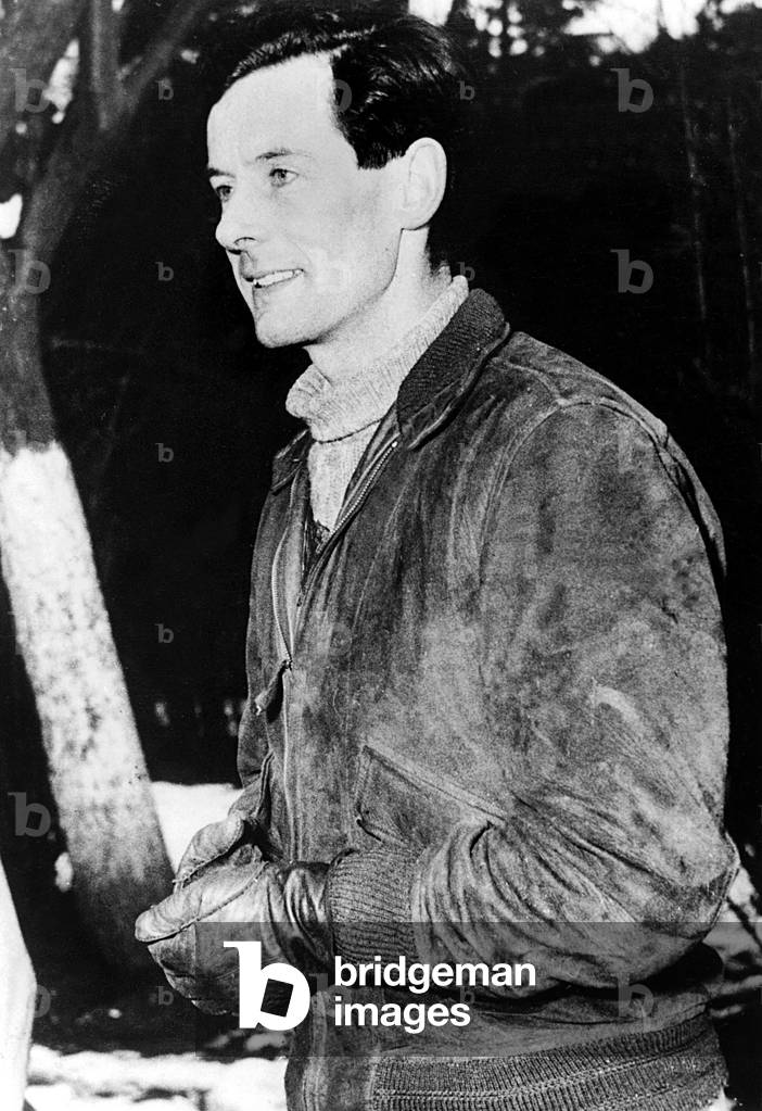 Capitaine Peter Townsend who was Princess Margaret 's lover in 1952-1953 here in Belgium March 14, 1955