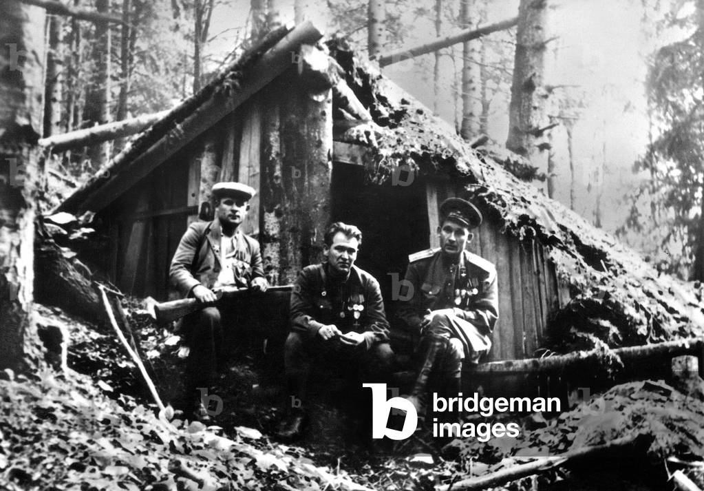 Captain Jegorov, Antifascist Resistance, Low Tatras, Slovakia (b/w photo)