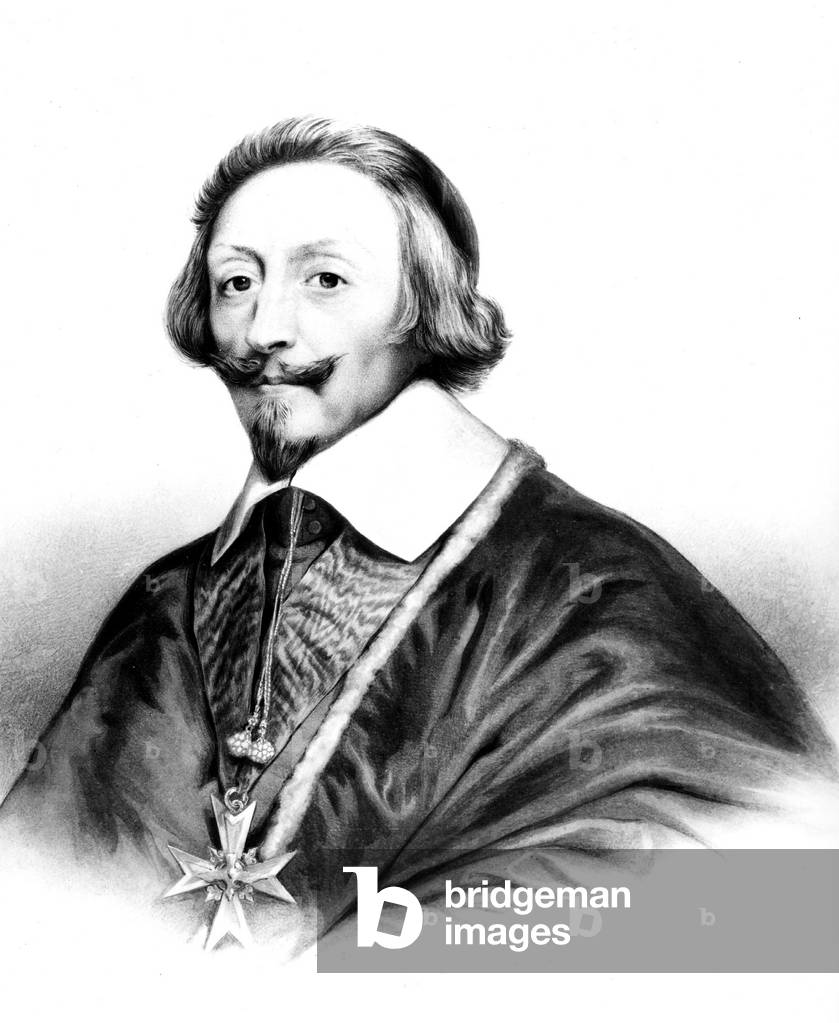 Cardinal de Richelieu (1589-1642) French statesman and prelat, engraving