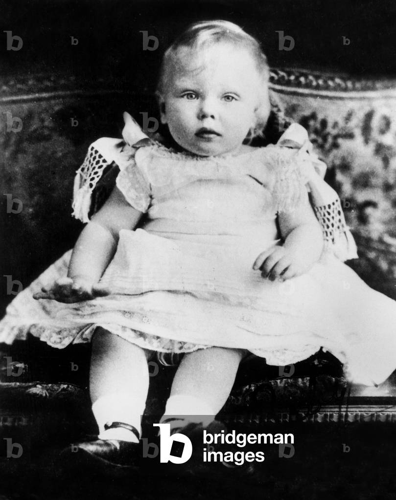 young Edward (1894-1972) prince of Wales, future King  Edward VIII and later future Duke of Windsor , at his 1st birthday in 1895