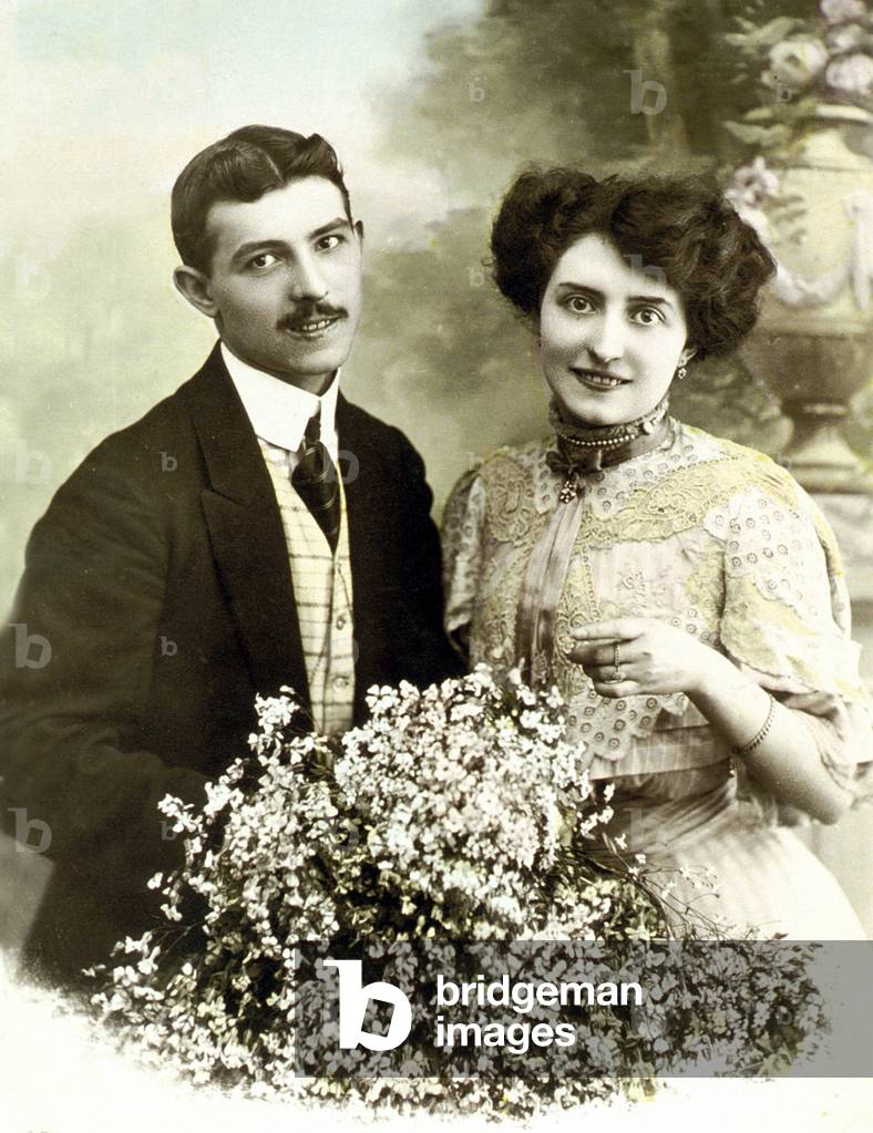 Couple of lovers c. 1900