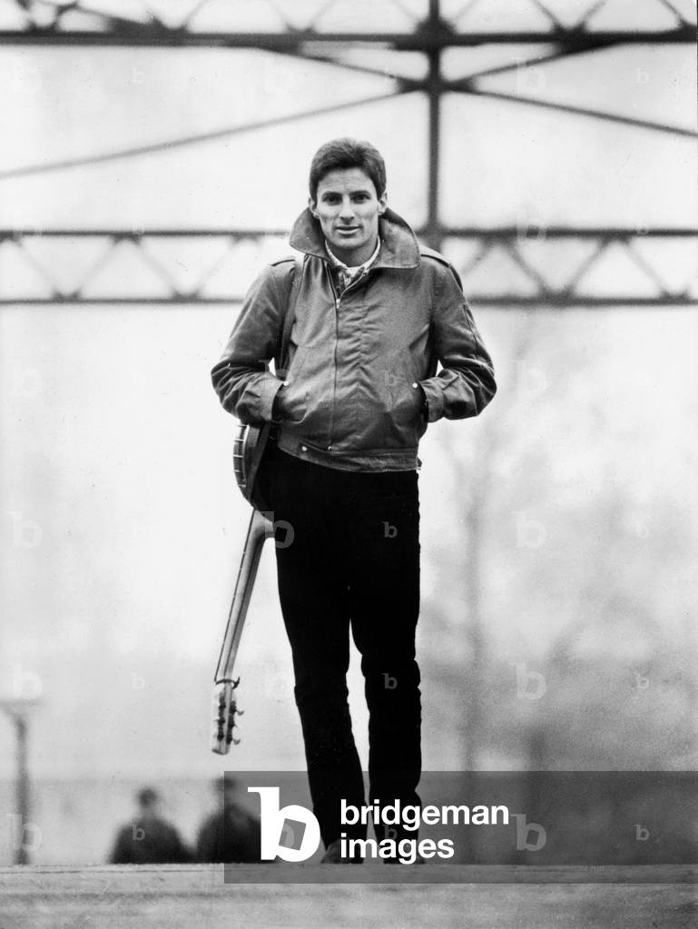 French Singer Hugues Aufray before Eurovision song contest (France representative) here in Copenhague Denmark March 21, 1964