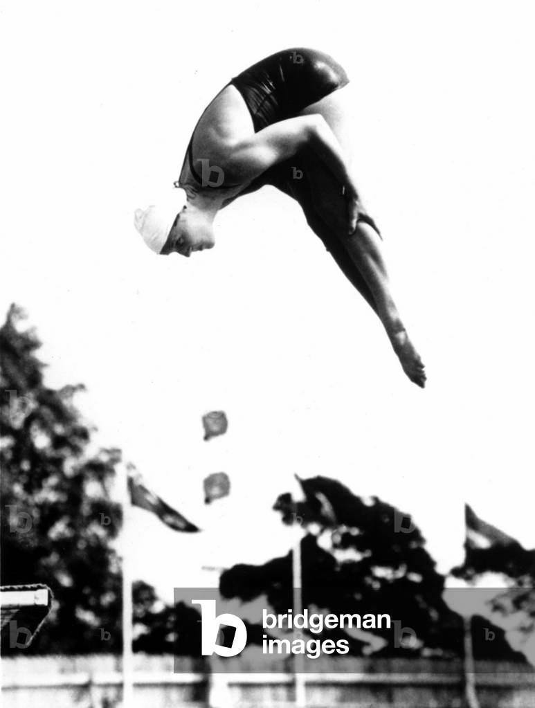 Pat Mc Cormick the first diver to win back-to-back Olympic gold medals in platform and springboard diving in 1952 and 1956
