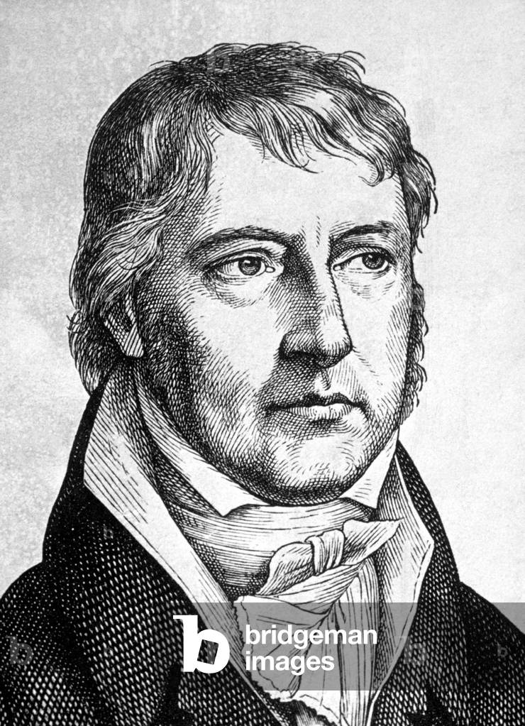 Georg Wilhelm Friedrich Hegel (1770-1831) German philosopher, engraving
