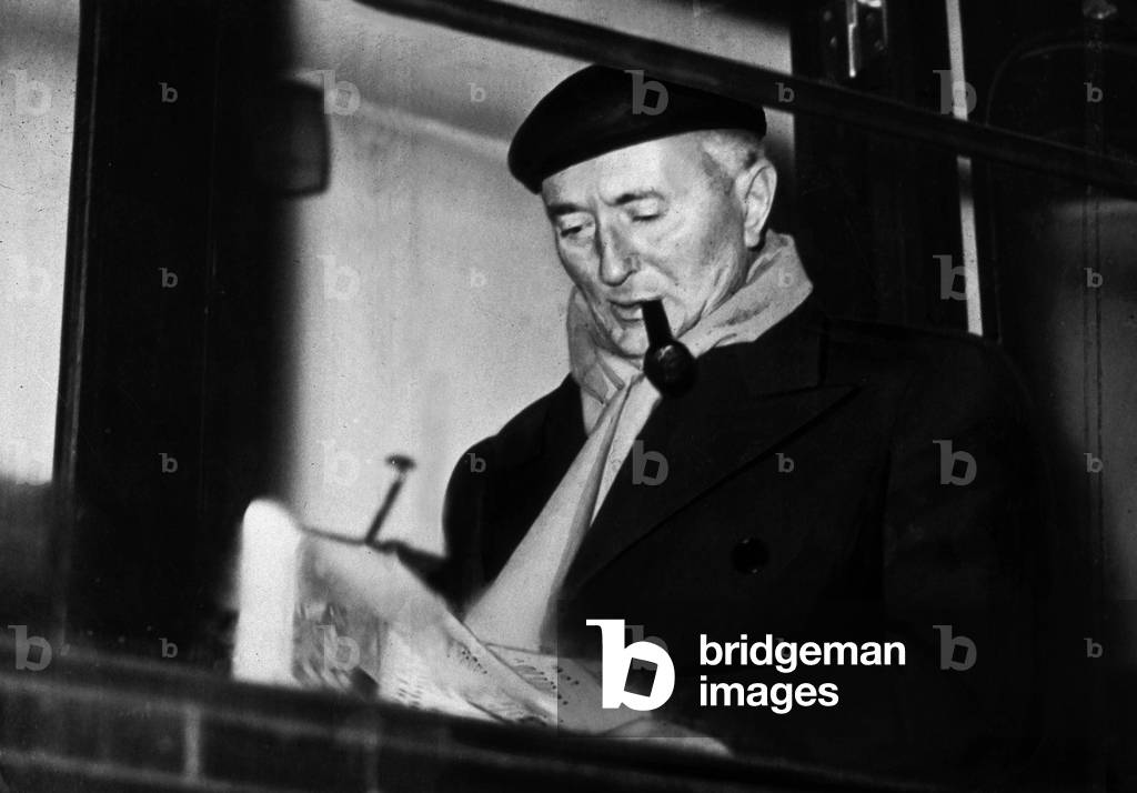 French admiral Francois Darlan (1881-1942) French collaborator here smoking pipe, c. 1941