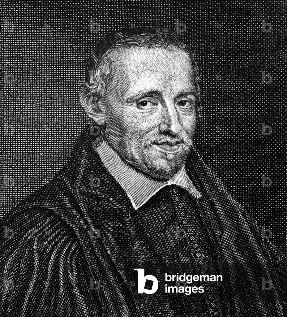 Pierre Gassendi (1592-1655) French mathematician, philosopher, theologian, astronomer, engraving