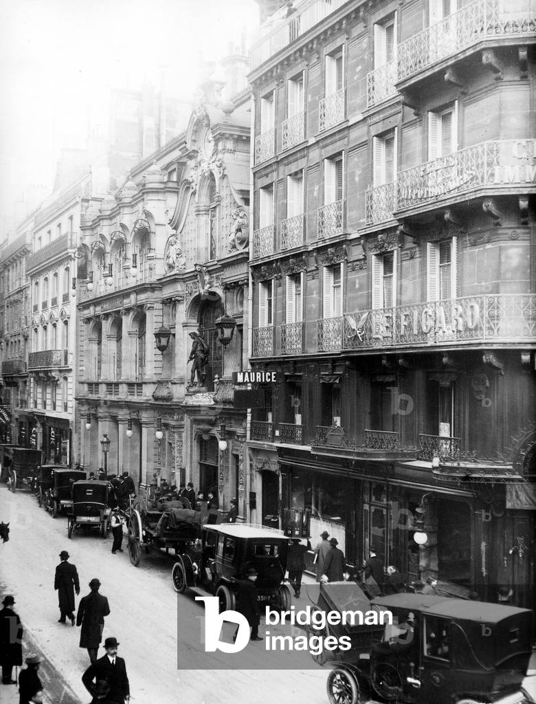 Calmette - Caillaux affair : building of the Figaro newspaper in PAris where Gaston Calmette was shot by Mrs Caillaux March 16, 1914