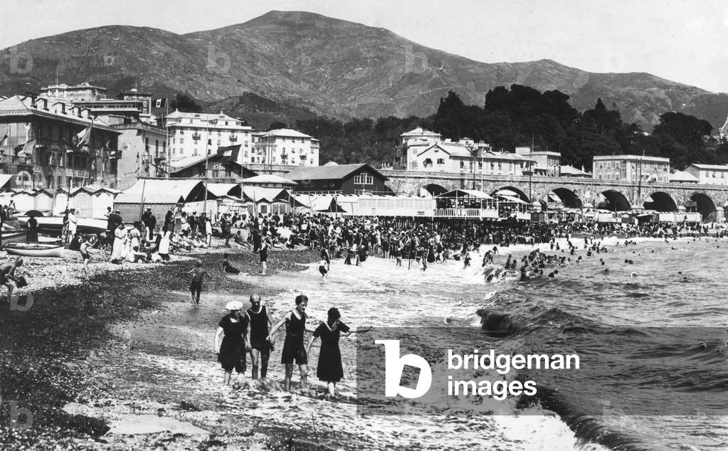 beach in north of Italy c. 1900
