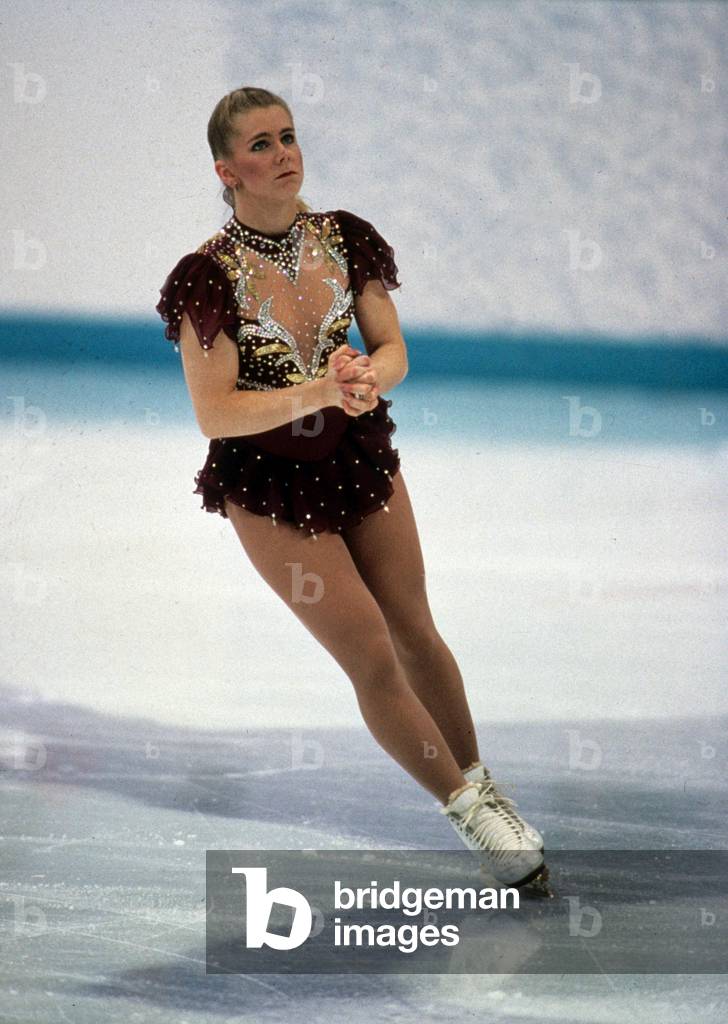 skater Tonya Harding at ice rink in Hamar in Norway in 1994