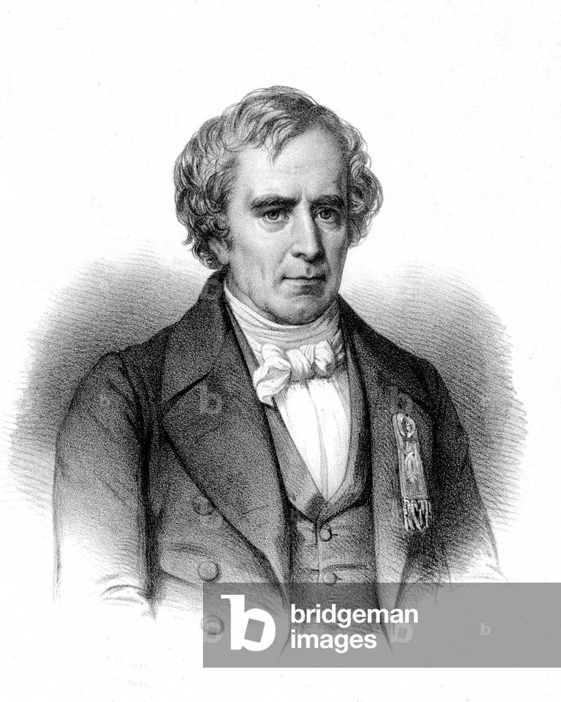 Francois Arago (1786-1853) French politician physicist and astronomer, director of the observatory of Paris, engraving, 19th century