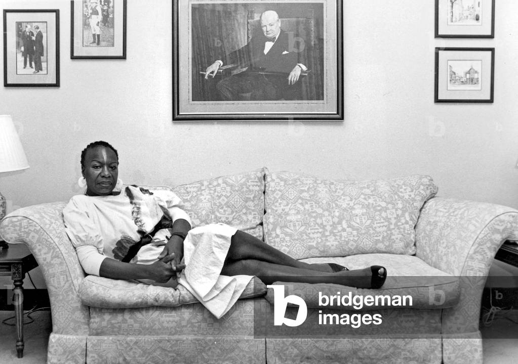 Singer Nina Simone, June 1988