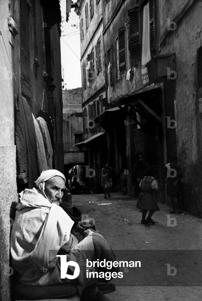 Street scene in the kasbah in Algiers