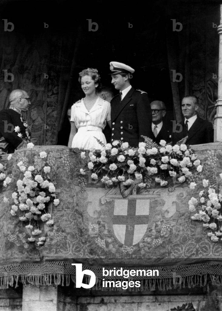 Paola and Albert of Belgium in Brussels June 08, 1959