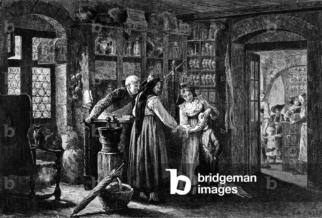 Alsace 1885. The pharmacist.