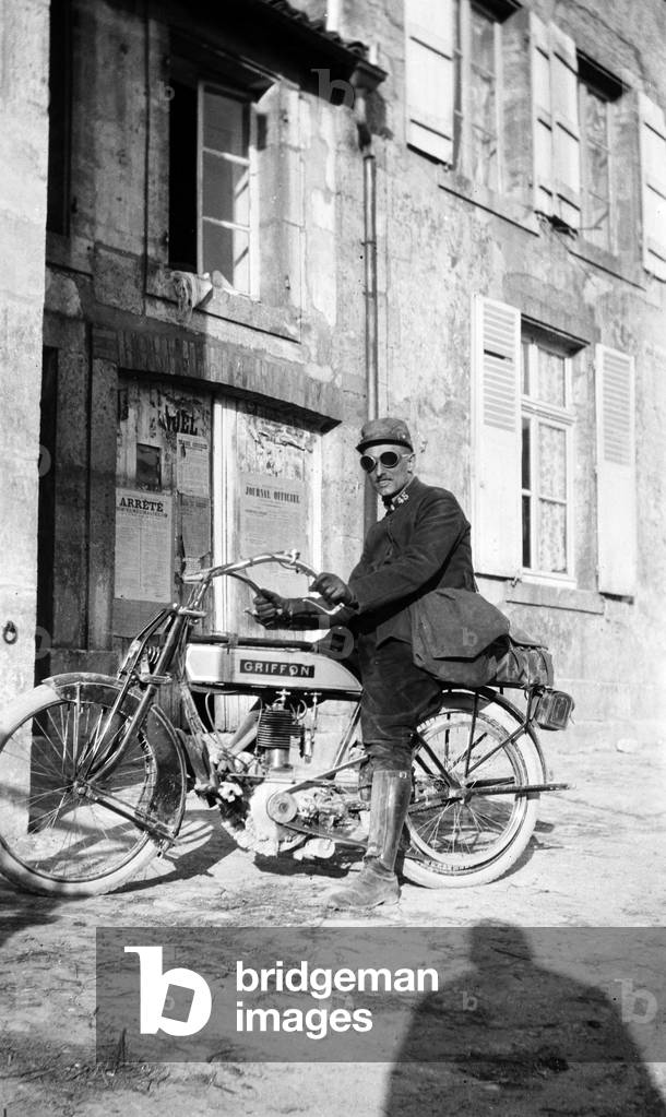 A Soldier during World War I, c. 1915 (b/w photo)