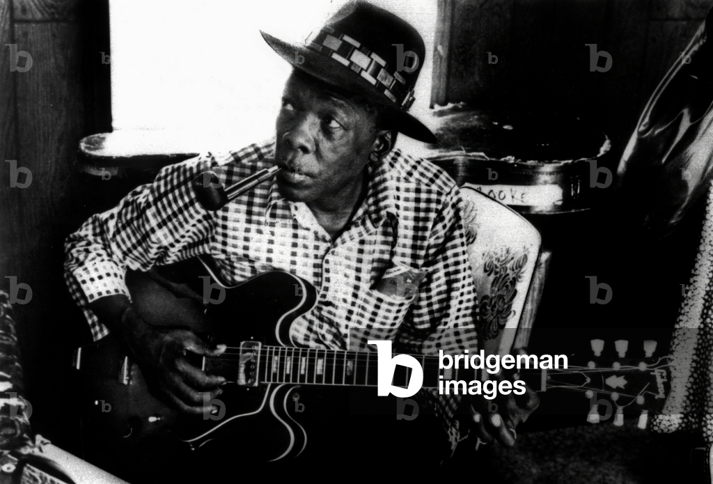 John Lee Hooker (1917-2001) American blues guitarist here in 1965