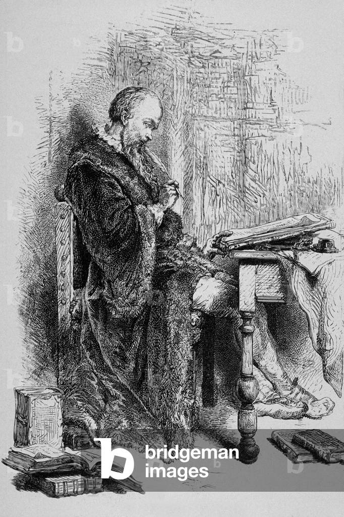 Clement Marot (1496-1544) French poet, engraving