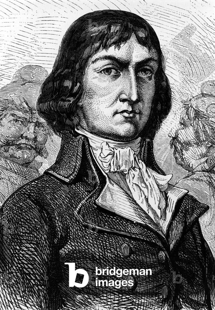 Jacques Nicolas Billaud Varenne (1756-1819) French politician, instrumental figure at time of the terror during French Revolution, engraving