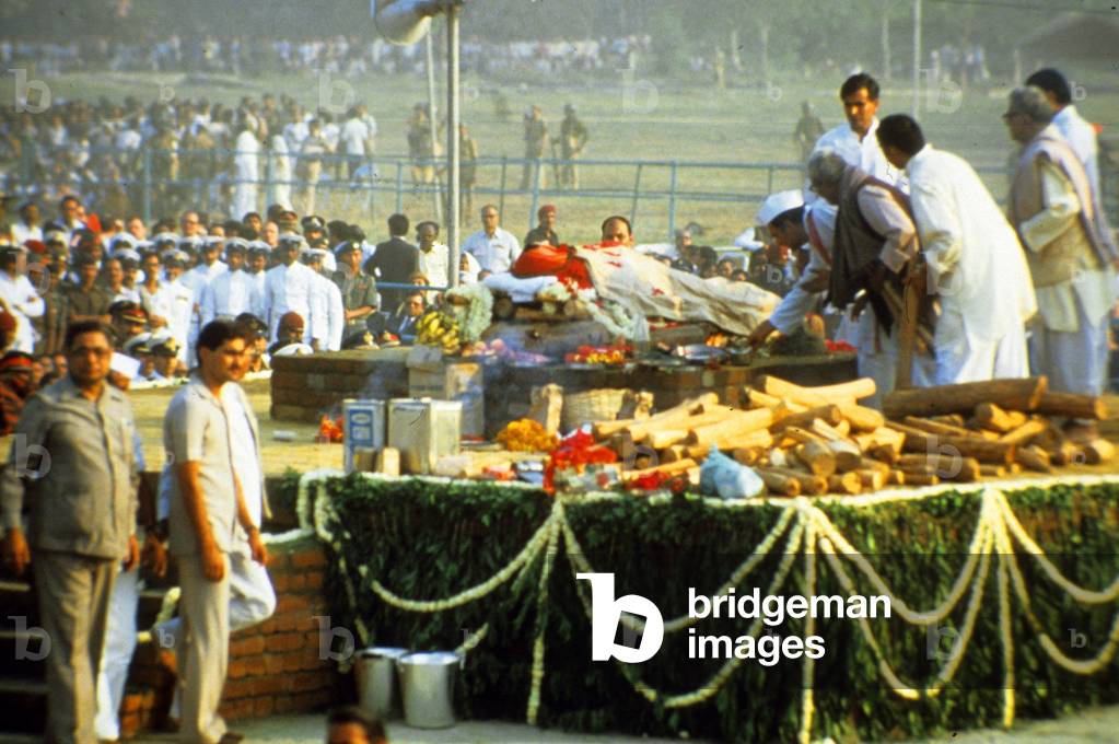funeral of Indira Gandhi November 3, 1984