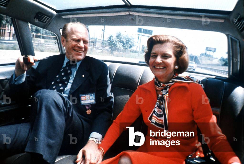 American President Gerald Ford , and his wife Betty, in 1974-1977