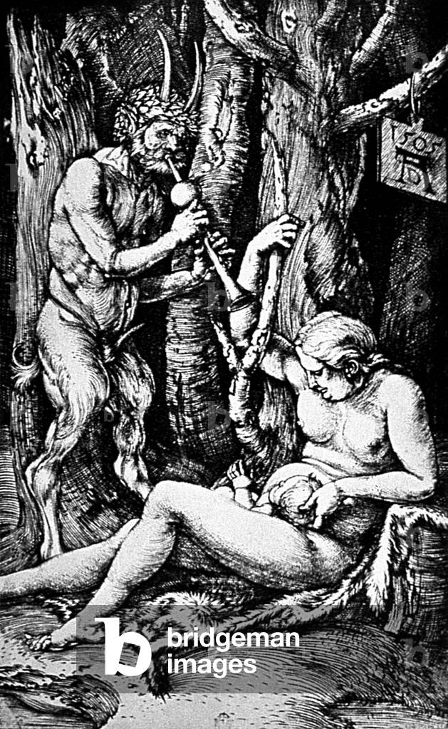 satyr's family, engraving by Albrecht Durer (1471-1528), 1505