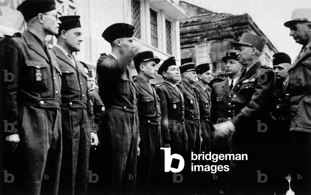 Indochina War : French officer Alphonse Juin in Ninh-Dinh (Tonkin), March 1953