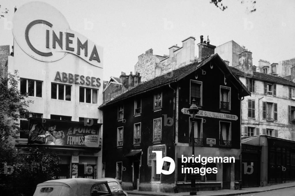 Cinema Abbesses a Paris 1956