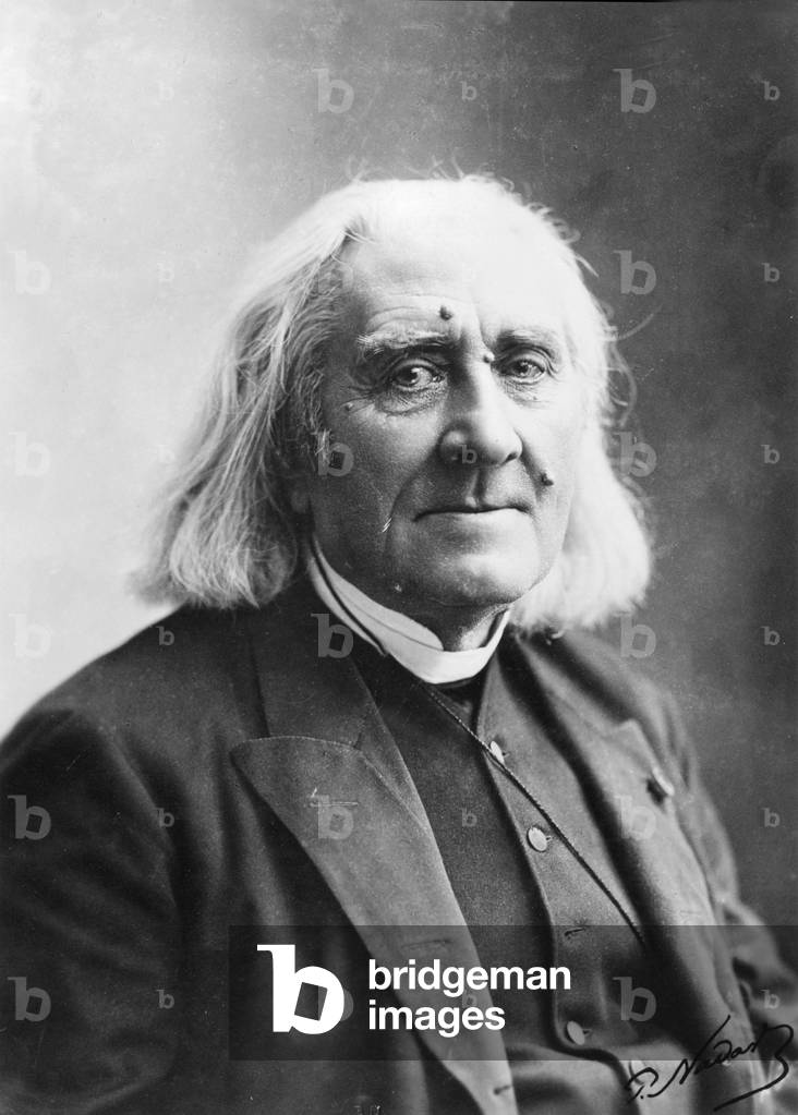 Franz Liszt (1811-1886) hungarian pianist and composer picture in 1882 by Nadar