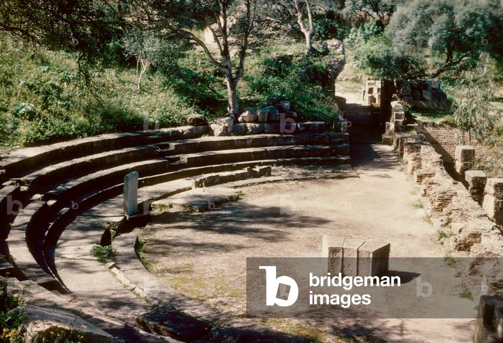 The roman theatre in Tipasa (Tipaza), Algeria, 1959