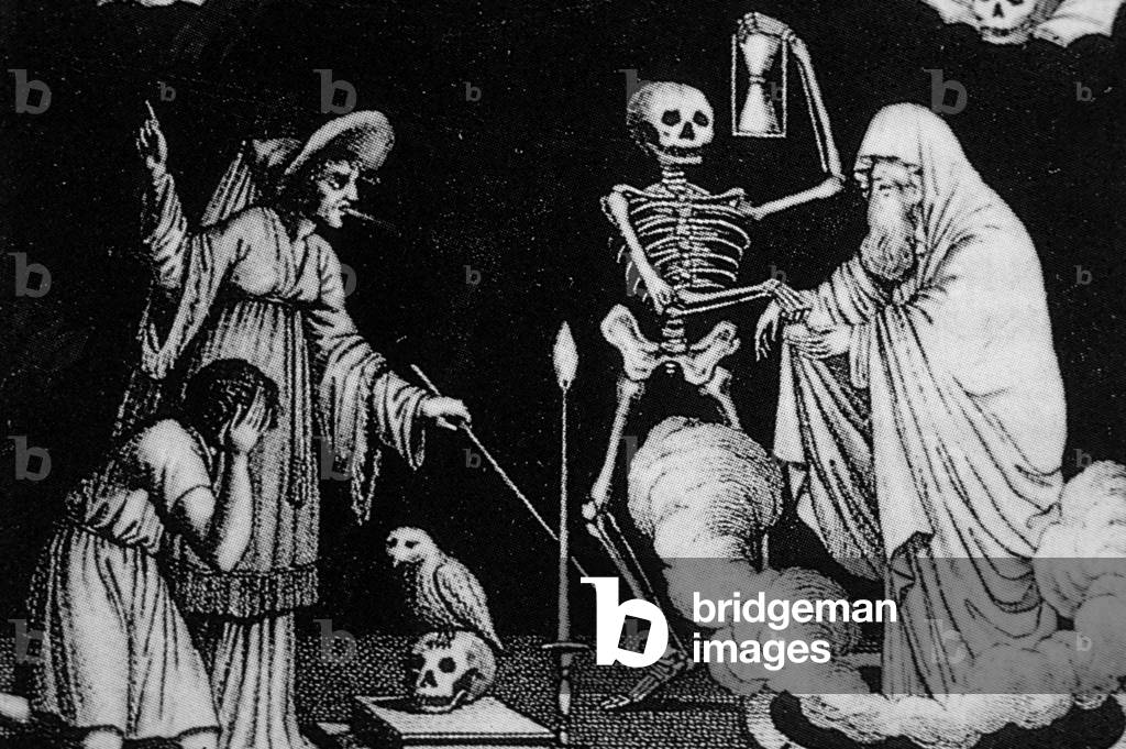 Session of phantasmagoria by Etienne-Gaspard Robert said Robertson, late 18th century with the fantascop