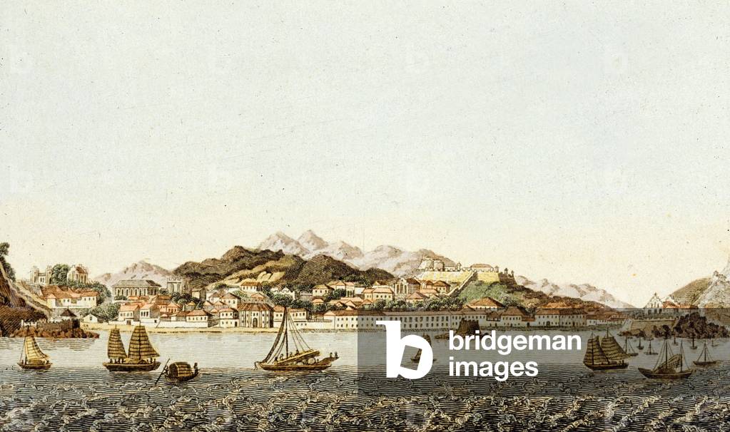 Macao, engraving, c. 1900