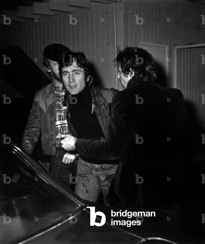 John Lennon after a fight in a night club in Los Angeles in 1974