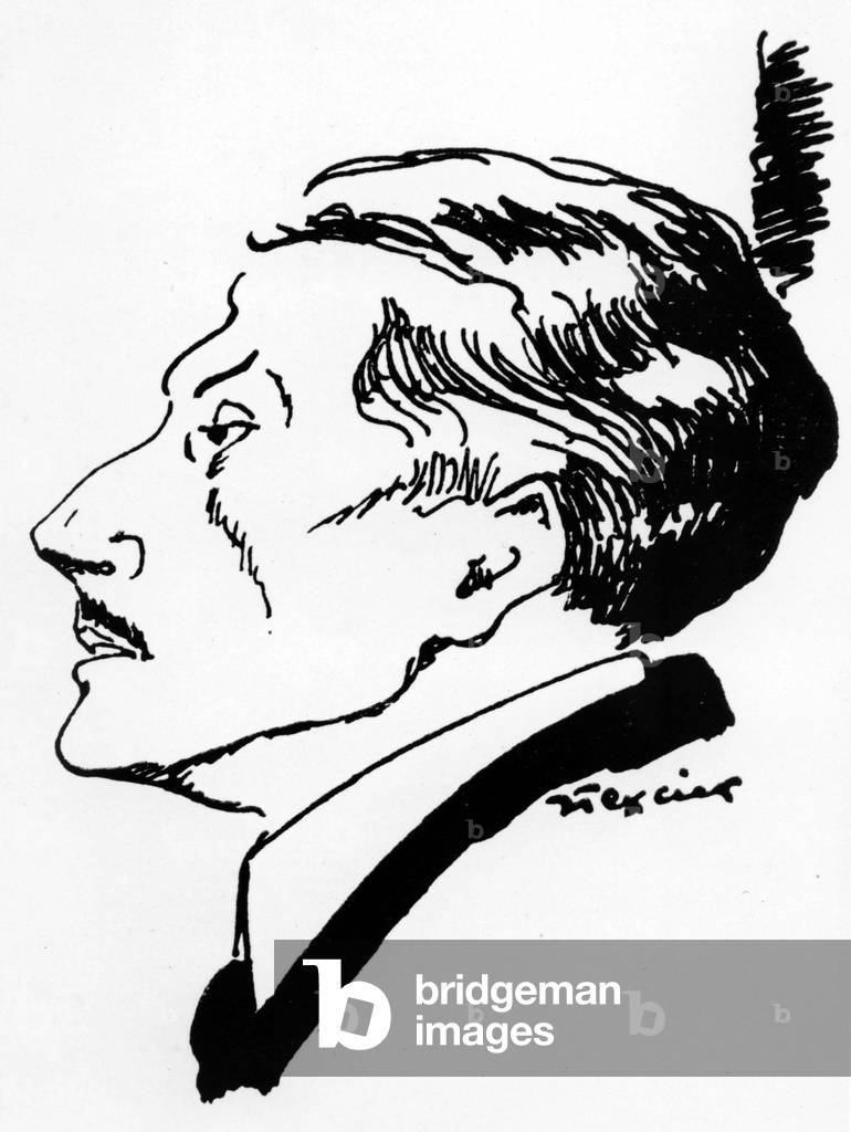 Jacques Bainville (1879-1936) French historian, drawing