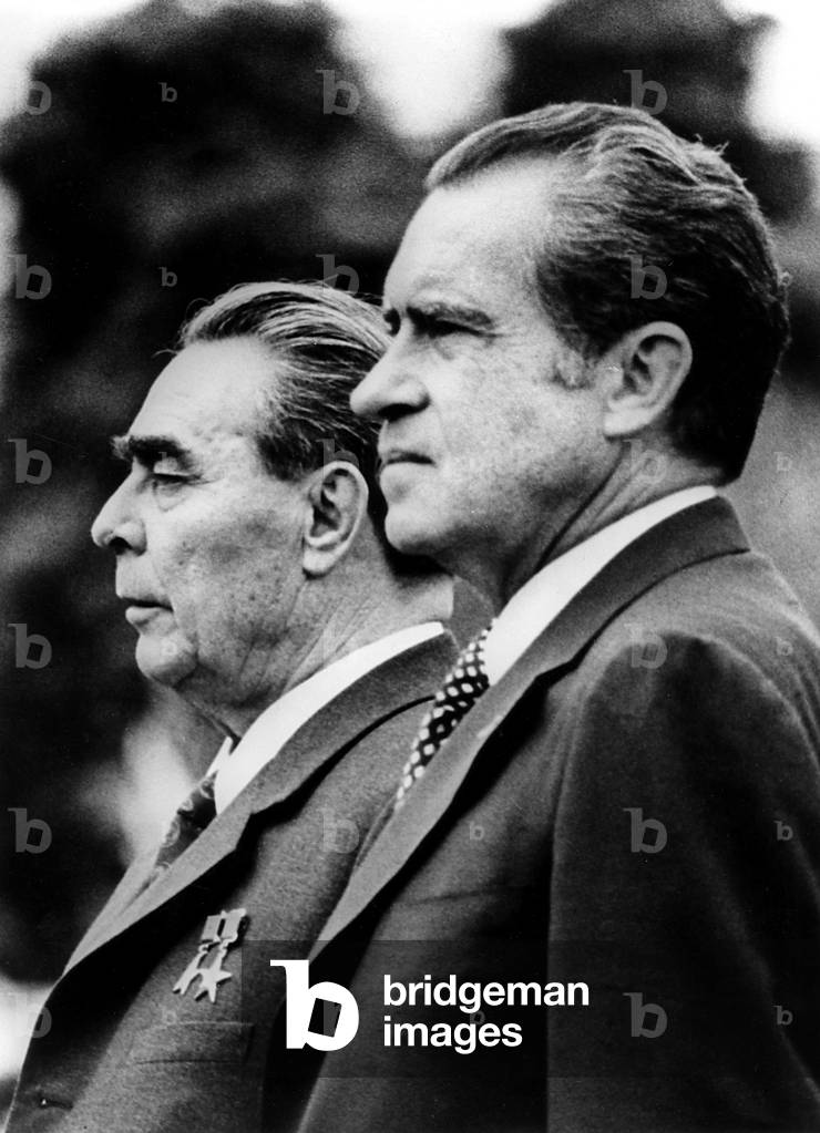American President Richard Nixon and soviet President Leonid Brejnev in Washington in June 22, 1973