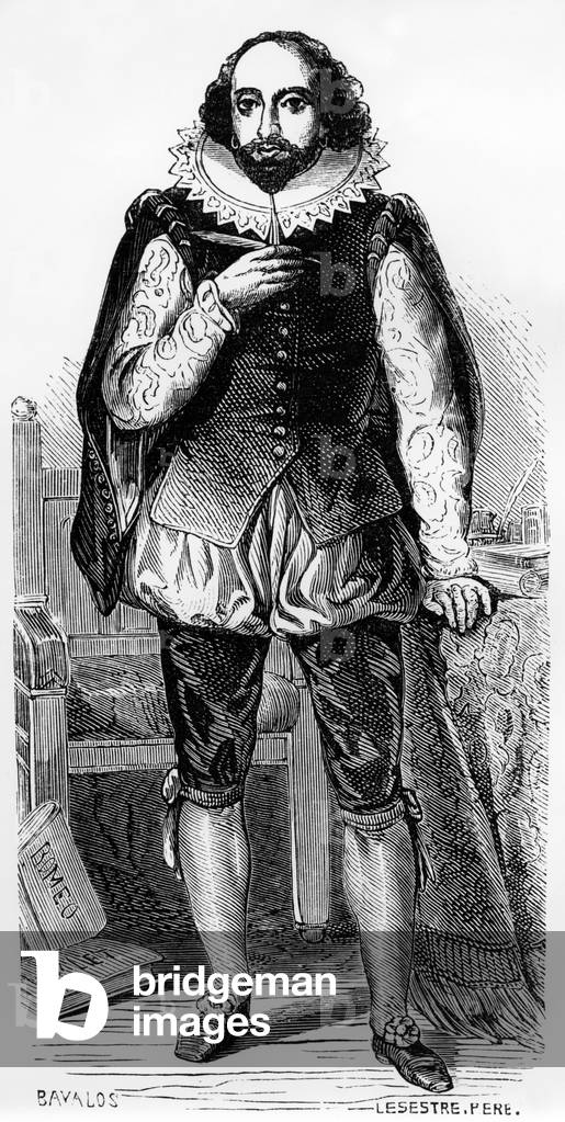 William Shakespeare (1564-1616) English poet and playwright, engraving
