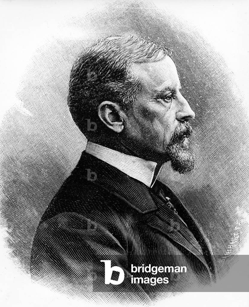 Henryk Sienkiewicz (1846-1916) polish writer, engraving