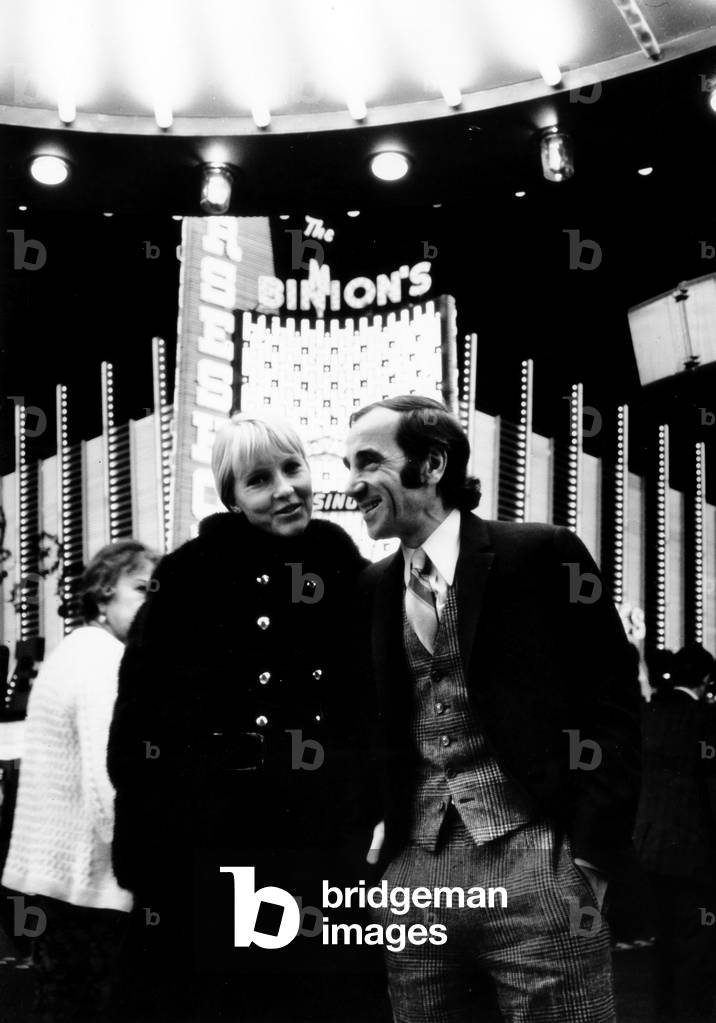 Charles Aznavour and  Ulla Thorsell in Las Vegas, 1967 (photo)