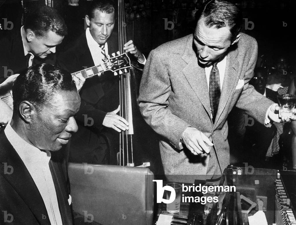 Nat King  Cole and Frank Sinatra on September 2, 1955