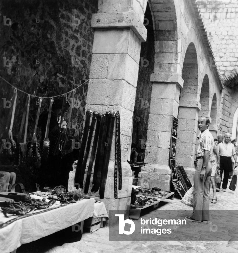 Street in Ibiza, 18th July 1972 (b/w photo)