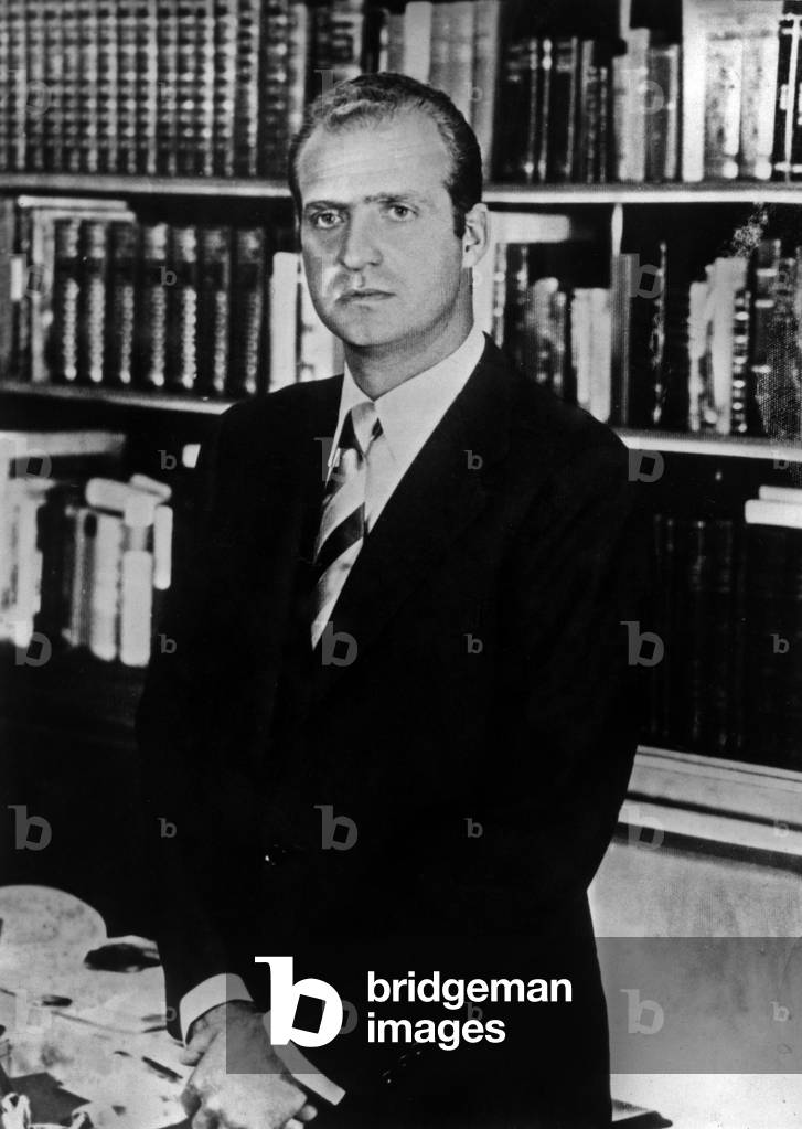 Prince Juan Carlos de Bourbon, future King  Juan Carlos 1st of Spain, 1975