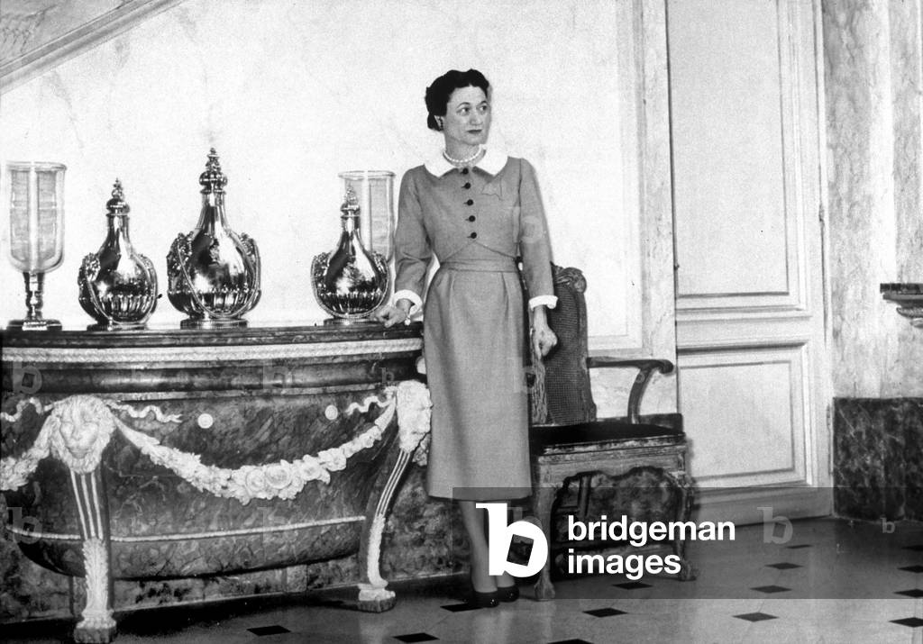 Duchess of Windsor Wallis Simpson (1896-1986) in her house in Boulogne (France) c. 1960