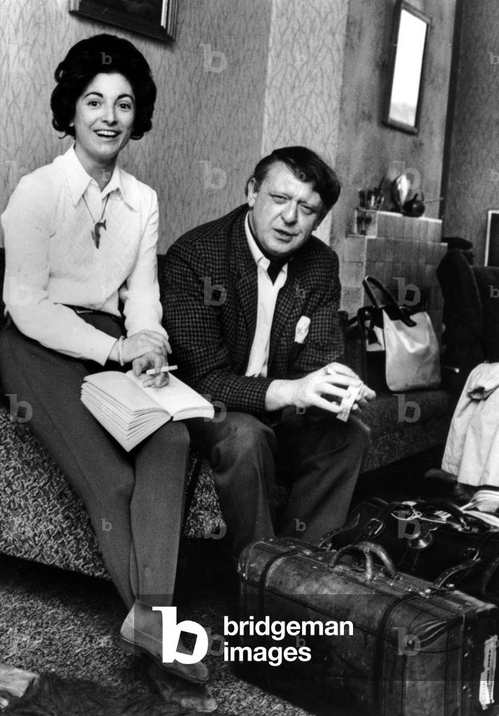 A40752 PL Anthony Burgess and his wife Lilliana Macellari in 1968