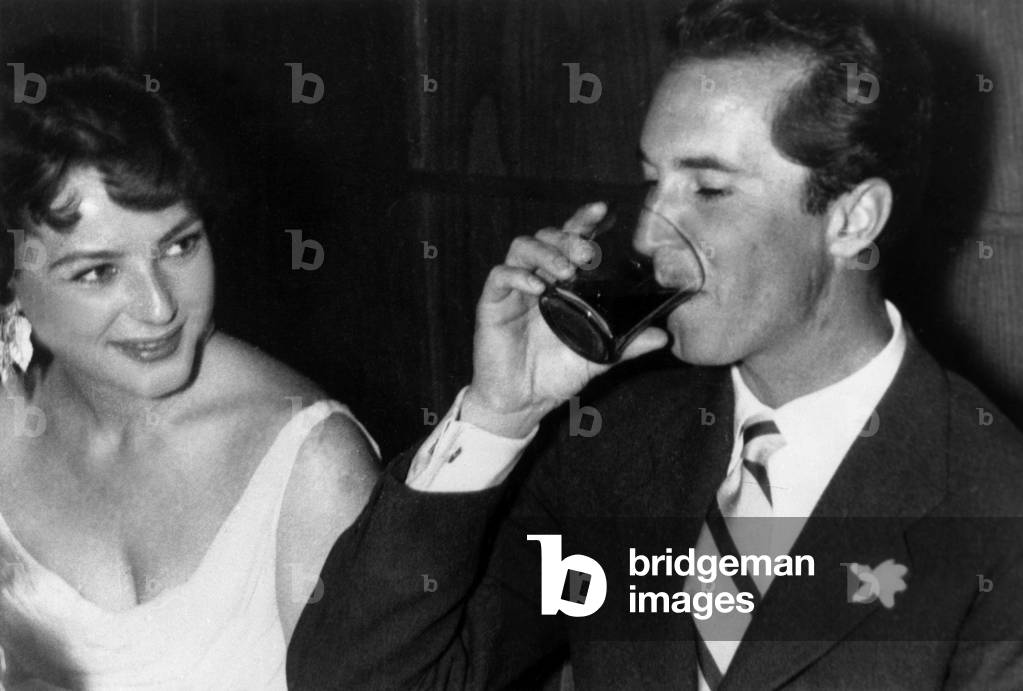 Mexican Actress Miroslava Stern and toreador Luis Miguel Dominguin in Madrid March 12, 1955