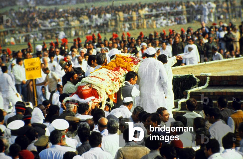 funeral of Indira Gandhi November 3, 1984