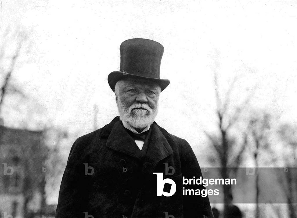 Andrew Carnegie (1835-1919) American industrialist here in November 1912