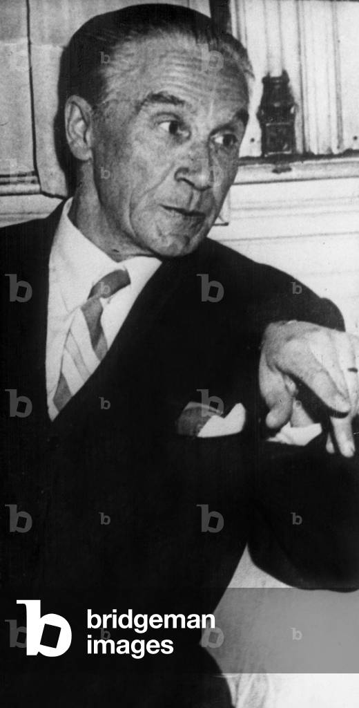 Portuguese politician Henrique Galvao in exile in Buenos Aires 1959