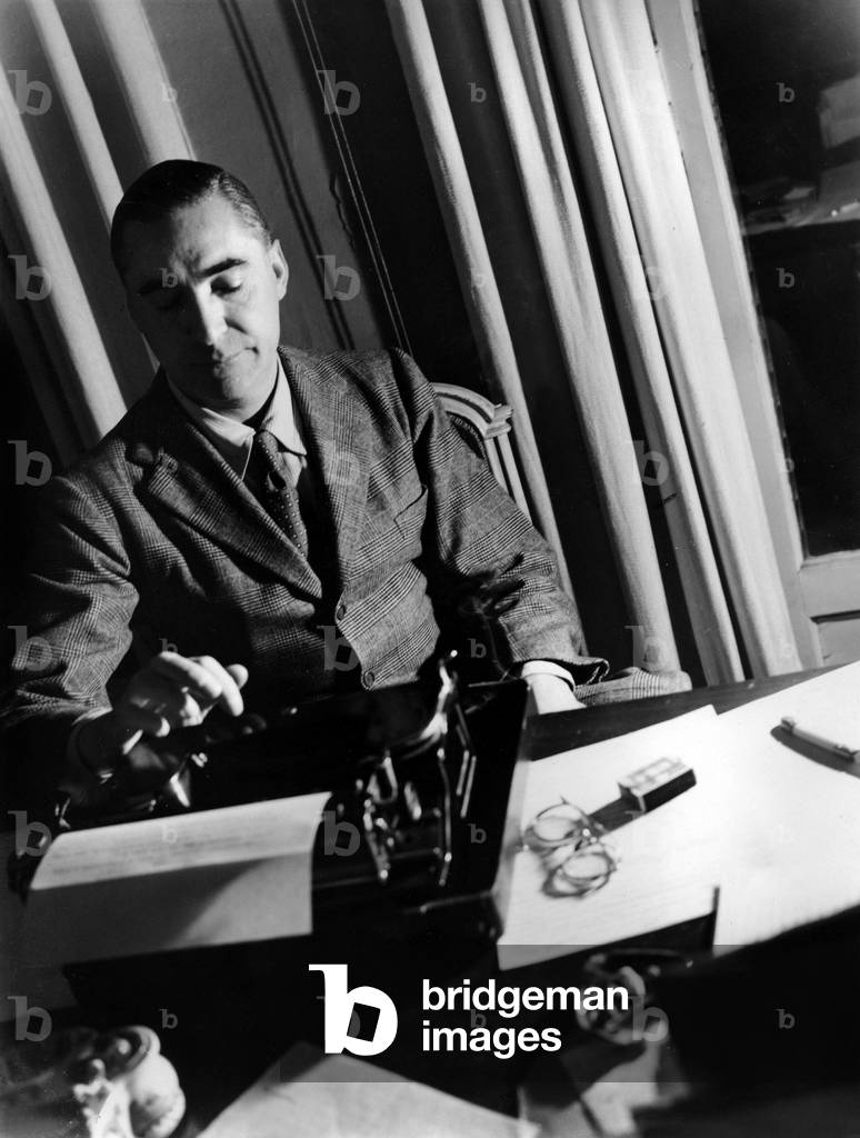 Kurt-Erich Suckert aka Curzio Malaparte (1898-1957) Italian writer, Paris, c. 1947